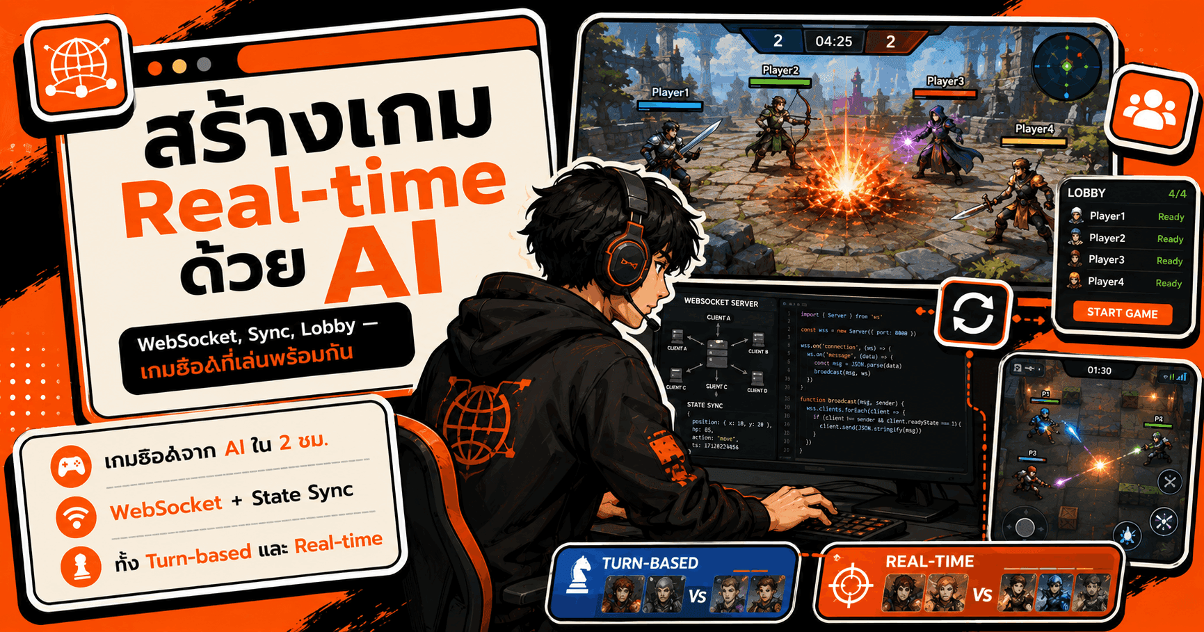 สร้างเกม Real-time ด้วย AI