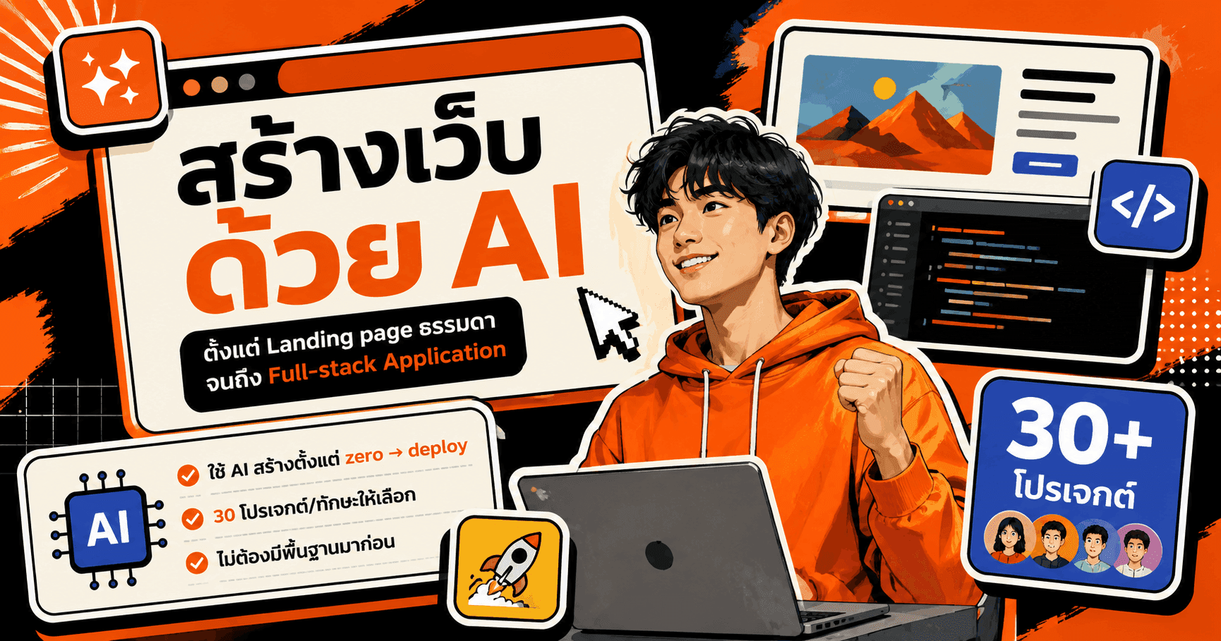สร้างเว็บด้วย AI