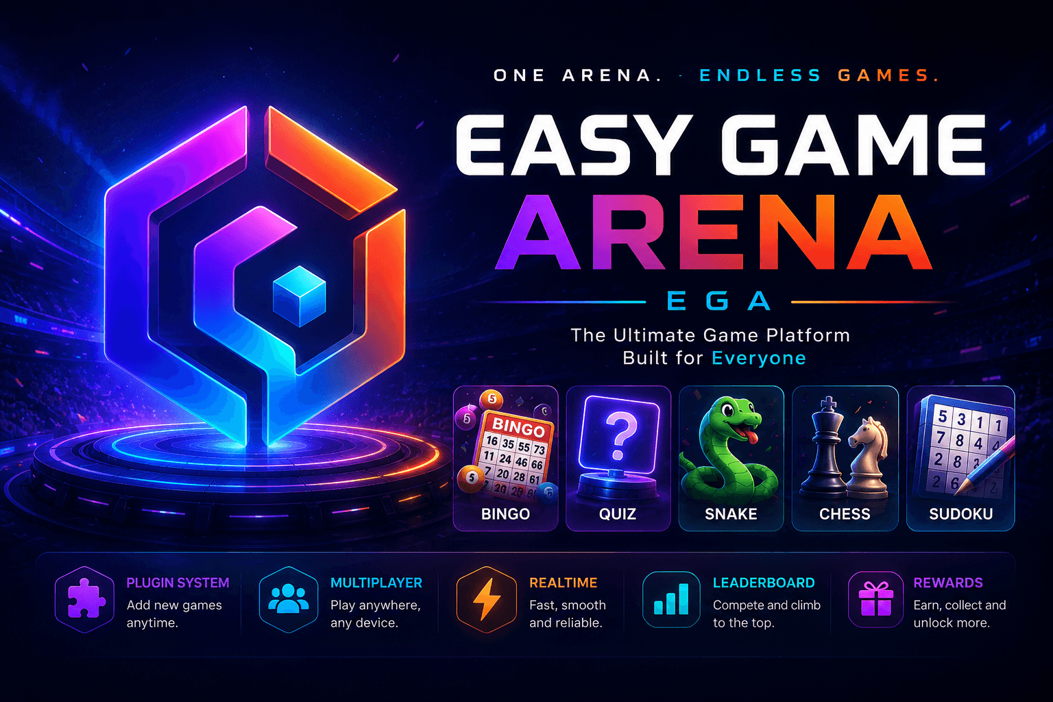 Easy Game Arena — แพลตฟอร์ม mini-game multiplayer